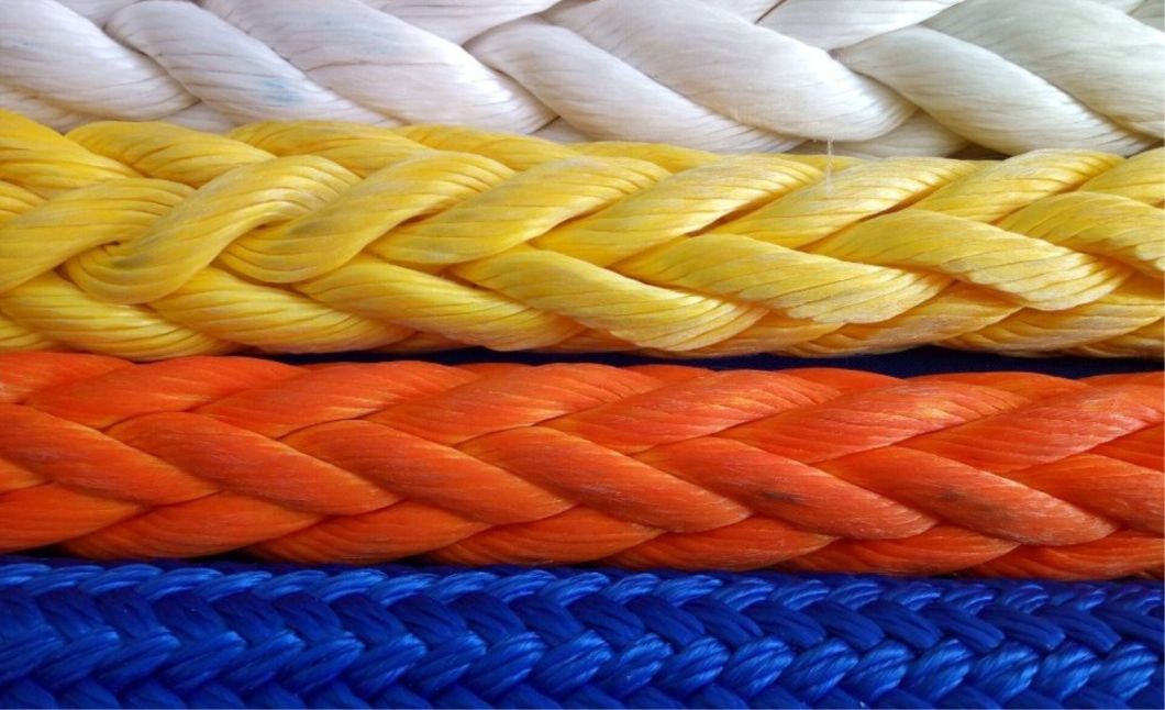 Высокое сопротивление 12 акций канатная каната с покрытием HMPE, веревка UHMPE