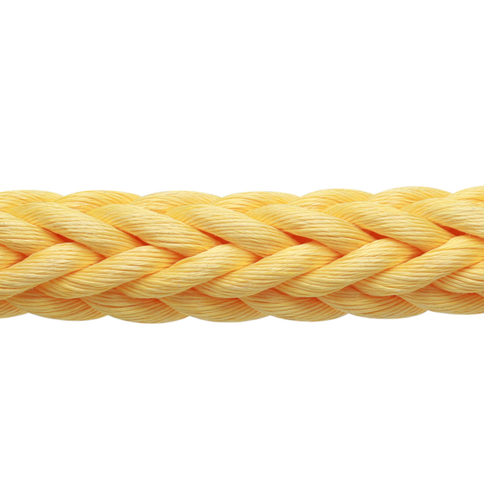 12 пряди 4 дюйма 32 мм желтый диаметр PP веревка веревки