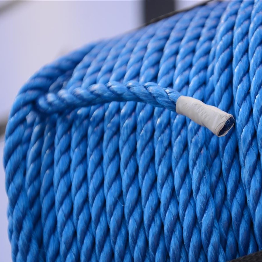 Хорошее качество 3strand Blue PP Веревка для рыбалки и морской