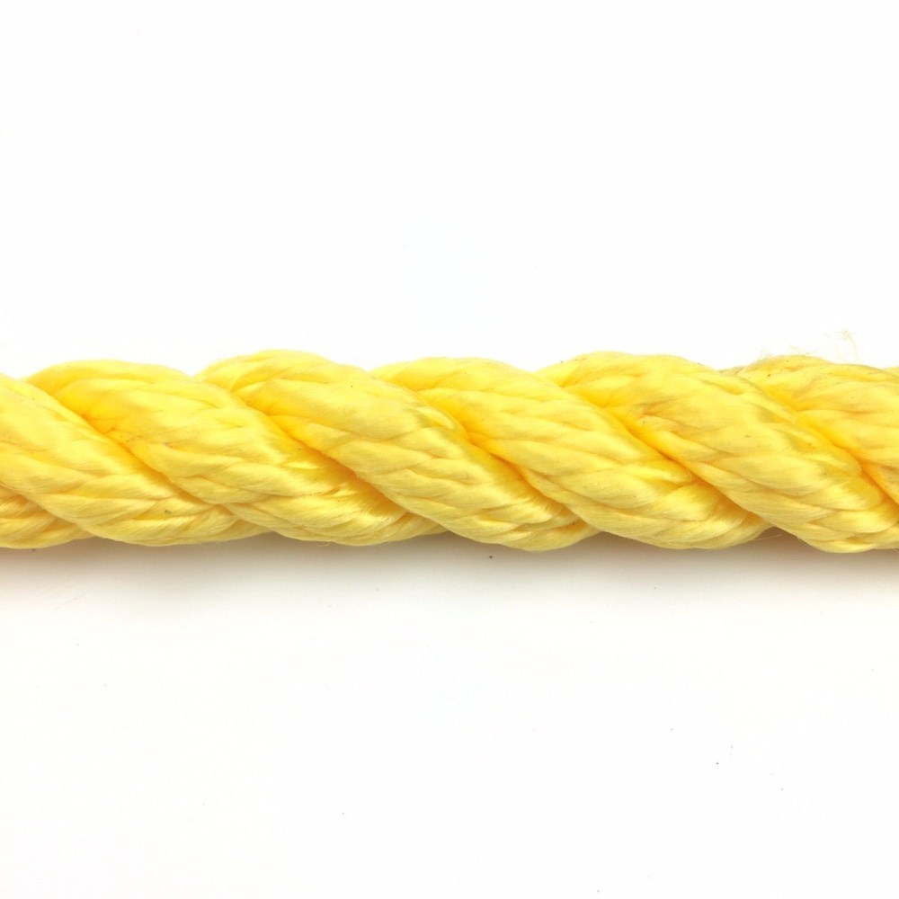 12mm黄色3股股线x 40米，浮绳软线绳